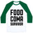 Virgin Teez  Baseball Tee Unisex Classic Baseball Tee / x-small / White/Dark Green FOOD COMA SURVIVOR UNISEX CLASSIC BASEBALL TEE