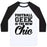 Virgin Teez  Baseball Tee Unisex Classic Baseball Tee / x-small / White/Black FOOTBALL GEEK IS THE NEW CHIC UNISEX CLASSIC BASEBALL TEE