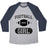 Virgin Teez  Baseball Tee Unisex Tri-Blend Baseball Tee / small / Athletic Gray / Navy FOOTBALL GIRL UNISEX TRI-BLEND BASEBALL TEE