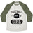Virgin Teez  Baseball Tee Unisex Tri-Blend Baseball Tee / small / Oatmeal / Moss FOOTBALL GIRL UNISEX TRI-BLEND BASEBALL TEE