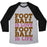 Virgin Teez  Baseball Tee Unisex Tri-Blend Baseball Tee / small / Athletic Gray / Black FOOTBALL IS LOVE FOOTBALL IS LIFE UNISEX TRI-BLEND BASEBALL TEE