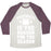 Virgin Teez  Baseball Tee Unisex Tri-Blend Baseball Tee / small / Oatmeal / Maroon FOOTBALL IS THE REASON FOR THE SEASON UNISEX TRI-BLEND BASEBALL TEE