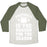 Virgin Teez  Baseball Tee Unisex Tri-Blend Baseball Tee / small / Oatmeal / Moss FOOTBALL IS THE REASON FOR THE SEASON UNISEX TRI-BLEND BASEBALL TEE