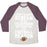 Virgin Teez  Baseball Tee Unisex Tri-Blend Baseball Tee / small / Oatmeal / Maroon FOOTBALL SEASON UNISEX TRI-BLEND BASEBALL TEE