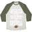 Virgin Teez  Baseball Tee Unisex Tri-Blend Baseball Tee / small / Oatmeal / Moss FOOTBALL SEASON UNISEX TRI-BLEND BASEBALL TEE
