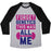 Virgin Teez  Baseball Tee Unisex Tri-Blend Baseball Tee / small / Athletic Gray / Black FORGET GENETICS UNISEX TRI-BLEND BASEBALL TEE
