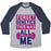 Virgin Teez  Baseball Tee Unisex Tri-Blend Baseball Tee / small / Athletic Gray / Navy FORGET GENETICS UNISEX TRI-BLEND BASEBALL TEE