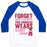 Virgin Teez  Baseball Tee Unisex Classic Baseball Tee / x-small / White/Blue FORGET GLASS SLIPPERS THIS PRINCESS WEARS BALLET SHOES UNISEX CLASSIC BASEBALL TEE