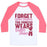 Virgin Teez  Baseball Tee Unisex Classic Baseball Tee / x-small / White/Neon Pink FORGET GLASS SLIPPERS THIS PRINCESS WEARS BALLET SHOES UNISEX CLASSIC BASEBALL TEE