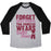 Virgin Teez  Baseball Tee Unisex Tri-Blend Baseball Tee / small / Athletic Gray / Black FORGET GLASS SLIPPERS THIS PRINCESS WEARS BALLET SHOES UNISEX TRI-BLEND BASEBALL TEE