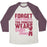 Virgin Teez  Baseball Tee Unisex Tri-Blend Baseball Tee / small / Oatmeal / Maroon FORGET GLASS SLIPPERS THIS PRINCESS WEARS BALLET SHOES UNISEX TRI-BLEND BASEBALL TEE