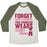 Virgin Teez  Baseball Tee Unisex Tri-Blend Baseball Tee / small / Oatmeal / Moss FORGET GLASS SLIPPERS THIS PRINCESS WEARS BALLET SHOES UNISEX TRI-BLEND BASEBALL TEE