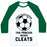 Virgin Teez  Baseball Tee Unisex Classic Baseball Tee / x-small / White/Dark Green FORGET GLASS SLIPPERS THIS PRINCESS WEARS CLEATS UNISEX CLASSIC BASEBALL TEE