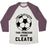 Virgin Teez  Baseball Tee Unisex Tri-Blend Baseball Tee / small / Oatmeal / Maroon FORGET GLASS SLIPPERS THIS PRINCESS WEARS CLEATS UNISEX TRI-BLEND BASEBALL TEE