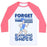 Virgin Teez  Baseball Tee Unisex Classic Baseball Tee / x-small / White/Neon Pink FORGET GLASS SLIPPERS THIS PRINCESS WEARS RUNNING SHOES UNISEX CLASSIC BASEBALL TEE