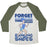 Virgin Teez  Baseball Tee Unisex Tri-Blend Baseball Tee / small / Oatmeal / Moss FORGET GLASS SLIPPERS THIS PRINCESS WEARS RUNNING SHOES UNISEX TRI-BLEND BASEBALL TEE