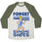 Virgin Teez  Baseball Tee Unisex Tri-Blend Baseball Tee / small / Oatmeal / Moss FORGET GLASS SLIPPERS THIS PRINCESS WEARS RUNNING SHOES UNISEX TRI-BLEND BASEBALL TEE