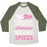 Virgin Teez  Baseball Tee Unisex Tri-Blend Baseball Tee / small / Oatmeal / Moss FORGET GLASS SLIPPERS THIS PRINCESS WEARS SPIKES UNISEX TRI-BLEND BASEBALL TEE