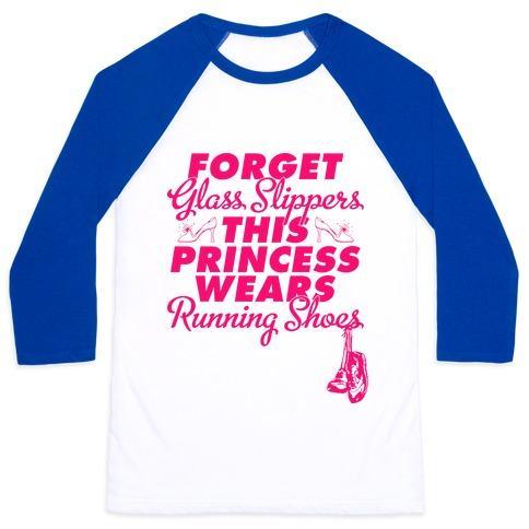 Virgin Teez  Baseball Tee Unisex Classic Baseball Tee / x-small / White/Blue FORGET RUNNING SHOES (TANK) UNISEX CLASSIC BASEBALL TEE