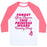 Virgin Teez  Baseball Tee Unisex Classic Baseball Tee / x-small / White/Neon Pink FORGET RUNNING SHOES (TANK) UNISEX CLASSIC BASEBALL TEE