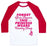 Virgin Teez  Baseball Tee Unisex Classic Baseball Tee / x-small / White/Red FORGET RUNNING SHOES (TANK) UNISEX CLASSIC BASEBALL TEE