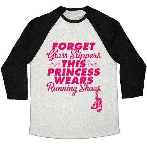 Virgin Teez  Baseball Tee Unisex Tri-Blend Baseball Tee / small / Oatmeal / Black FORGET RUNNING SHOES (TANK) UNISEX TRI-BLEND BASEBALL TEE