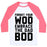 Virgin Teez  Baseball Tee Unisex Classic Baseball Tee / x-small / White/Neon Pink FORGET YOUR WOD EMBRACE THE DAD BOD UNISEX CLASSIC BASEBALL TEE
