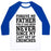 Virgin Teez  Baseball Tee Unisex Classic Baseball Tee / x-small / White/Blue FORGIVE ME FATHER, FOR IT HAS BEEN NEVER SINCE MY LAST SET OF CRUNCHES UNISEX CLASSIC BASEBALL TEE