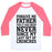 Virgin Teez  Baseball Tee Unisex Classic Baseball Tee / x-small / White/Neon Pink FORGIVE ME FATHER, FOR IT HAS BEEN NEVER SINCE MY LAST SET OF CRUNCHES UNISEX CLASSIC BASEBALL TEE
