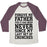 Virgin Teez  Baseball Tee Unisex Tri-Blend Baseball Tee / small / Oatmeal / Maroon FORGIVE ME FATHER, FOR IT HAS BEEN NEVER SINCE MY LAST SET OF CRUNCHES UNISEX TRI-BLEND BASEBALL TEE