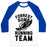 Virgin Teez  Baseball Tee Unisex Classic Baseball Tee / x-small / White/Blue FORREST GUMP RUNNING TEAM UNISEX CLASSIC BASEBALL TEE