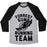 Virgin Teez  Baseball Tee Unisex Tri-Blend Baseball Tee / small / Athletic Gray / Black FORREST GUMP RUNNING TEAM UNISEX TRI-BLEND BASEBALL TEE