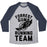 Virgin Teez  Baseball Tee Unisex Tri-Blend Baseball Tee / small / Athletic Gray / Navy FORREST GUMP RUNNING TEAM UNISEX TRI-BLEND BASEBALL TEE