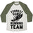 Virgin Teez  Baseball Tee Unisex Tri-Blend Baseball Tee / small / Oatmeal / Moss FORREST GUMP RUNNING TEAM UNISEX TRI-BLEND BASEBALL TEE