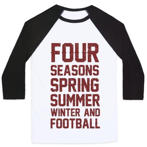 Virgin Teez  Baseball Tee Unisex Classic Baseball Tee / x-small / White/Black FOUR SEASONS SPRING SUMMER WINTER AND FOOTBALL UNISEX CLASSIC BASEBALL TEE