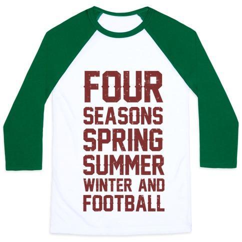 Virgin Teez  Baseball Tee Unisex Classic Baseball Tee / x-small / White/Dark Green FOUR SEASONS SPRING SUMMER WINTER AND FOOTBALL UNISEX CLASSIC BASEBALL TEE