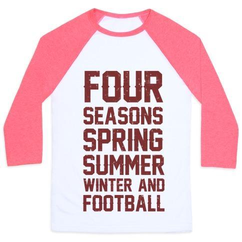 Virgin Teez  Baseball Tee Unisex Classic Baseball Tee / x-small / White/Neon Pink FOUR SEASONS SPRING SUMMER WINTER AND FOOTBALL UNISEX CLASSIC BASEBALL TEE