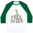 Virgin Teez  Baseball Tee Unisex Classic Baseball Tee / x-small / White/Dark Green FREE SKIER FOREVER UNISEX CLASSIC BASEBALL TEE