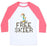Virgin Teez  Baseball Tee Unisex Classic Baseball Tee / x-small / White/Neon Pink FREE SKIER FOREVER UNISEX CLASSIC BASEBALL TEE