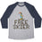Virgin Teez  Baseball Tee Unisex Tri-Blend Baseball Tee / small / Athletic Gray / Navy FREE SKIER FOREVER UNISEX TRI-BLEND BASEBALL TEE