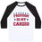 Virgin Teez  Baseball Tee Unisex Classic Baseball Tee / x-small / White/Black FREEDOM IS MY CARDIO UNISEX CLASSIC BASEBALL TEE