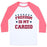 Virgin Teez  Baseball Tee Unisex Classic Baseball Tee / x-small / White/Neon Pink FREEDOM IS MY CARDIO UNISEX CLASSIC BASEBALL TEE