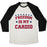 Virgin Teez  Baseball Tee Unisex Tri-Blend Baseball Tee / small / Oatmeal / Black FREEDOM IS MY CARDIO UNISEX TRI-BLEND BASEBALL TEE