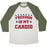 Virgin Teez  Baseball Tee Unisex Tri-Blend Baseball Tee / small / Oatmeal / Moss FREEDOM IS MY CARDIO UNISEX TRI-BLEND BASEBALL TEE