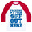 Virgin Teez  Baseball Tee Unisex Classic Baseball Tee / x-small / White/Red FREEZING MY PUCK OFF UNISEX CLASSIC BASEBALL TEE