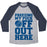 Virgin Teez  Baseball Tee Unisex Tri-Blend Baseball Tee / small / Athletic Gray / Navy FREEZING MY PUCK OFF UNISEX TRI-BLEND BASEBALL TEE