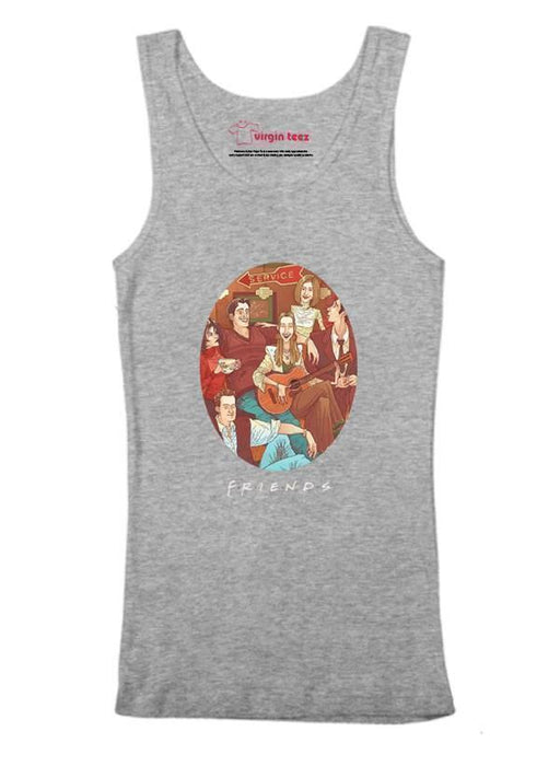 M Nidal Khan Tank Top SMALL / Gray Friends Tank Top