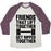 Virgin Teez  Baseball Tee Unisex Tri-Blend Baseball Tee / small / Oatmeal / Maroon FRIENDS THAT LIFT TOGETHER GET RIPPED TOGETHER UNISEX TRI-BLEND BASEBALL TEE