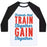 Virgin Teez  Baseball Tee Unisex Classic Baseball Tee / x-small / White/Black FRIENDS THAT TRAIN TOGETHER GAIN TOGETHER UNISEX CLASSIC BASEBALL TEE