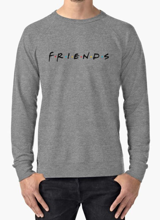 Manahil Sweat Shirt Friends (TV Show) Gray Sweat Shirt